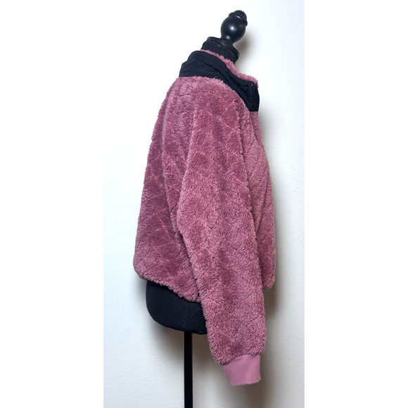 Calvin Klein Performance Fleece Fall‎ Pullover Quarter Zip Pullover Burgundy - Picture 15 of 16